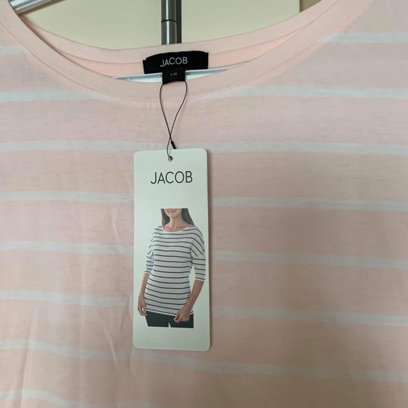 Pink Striped Tee 💛2 for 10💛 - Picture 2 of 3